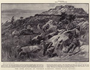 フリヘイド守備隊へのボーア攻撃、彼らの最後の努力 作： Charles Edwin Fripp